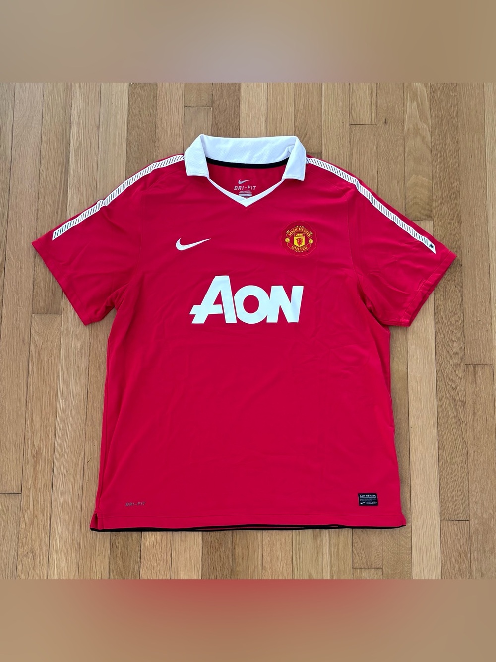 Vintage 2010 Manchester United Home Jersey XL Nike Premier League Winners Kit